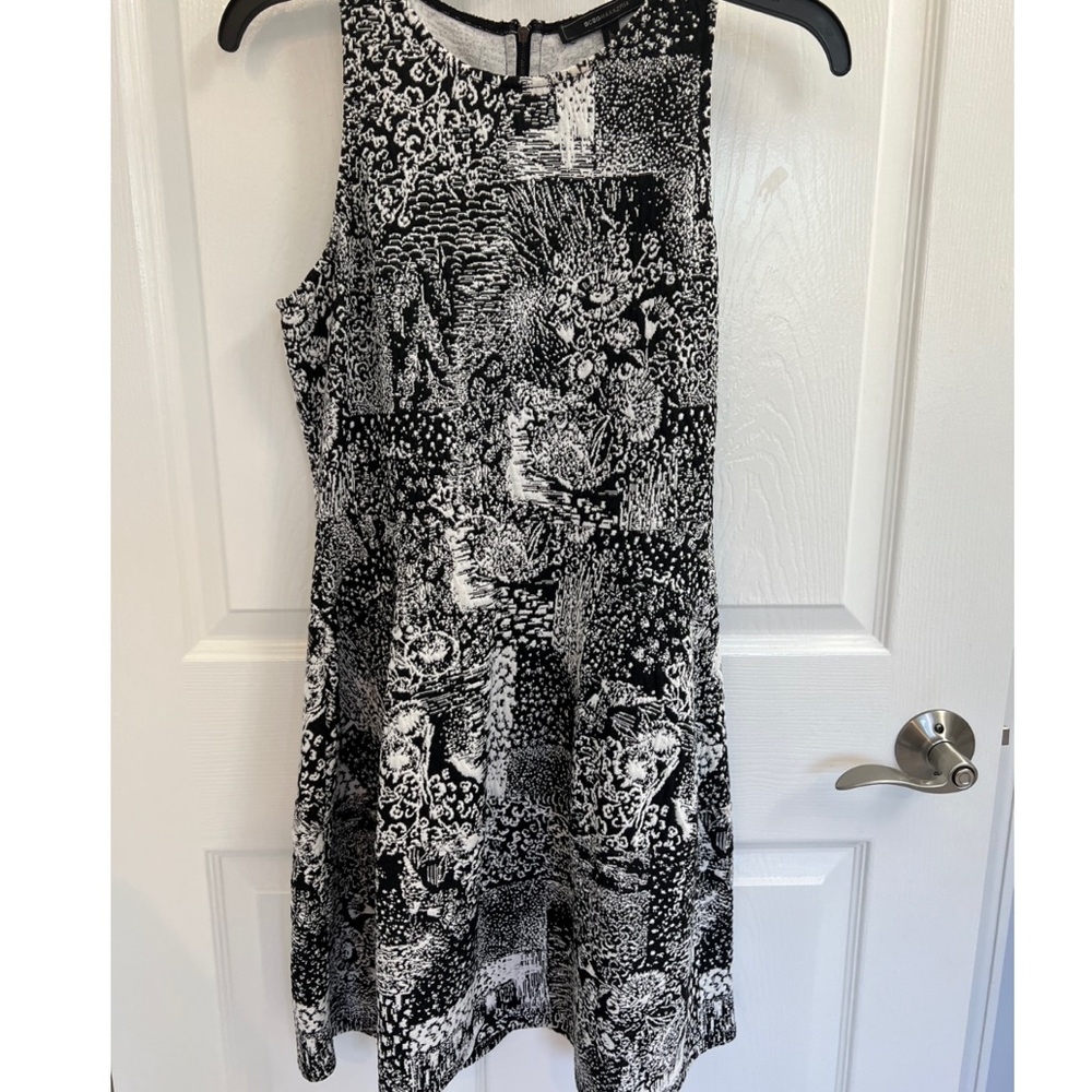 BCBG Black and White Dress